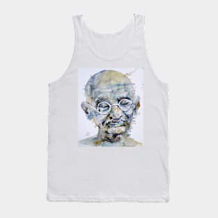 MAHATMA GANDHI watercolor portrait .3 Tank Top